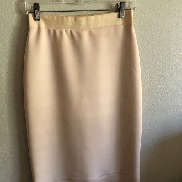 Siste's Cream Pencil Skirt - Picture 1 of 3
